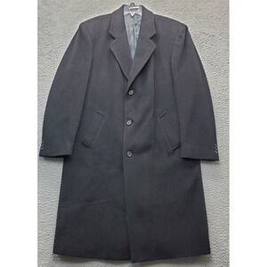 Ungaro Paris Uomo‎ Blazer Coat Mens Size 42R Black Lined Wool Vented Notch Lapel